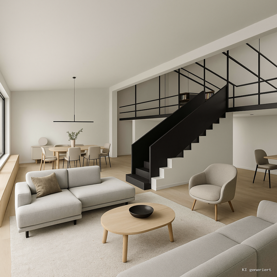 Wohnen mit Galerie nachher Einfamilienhaus Altlu�heim