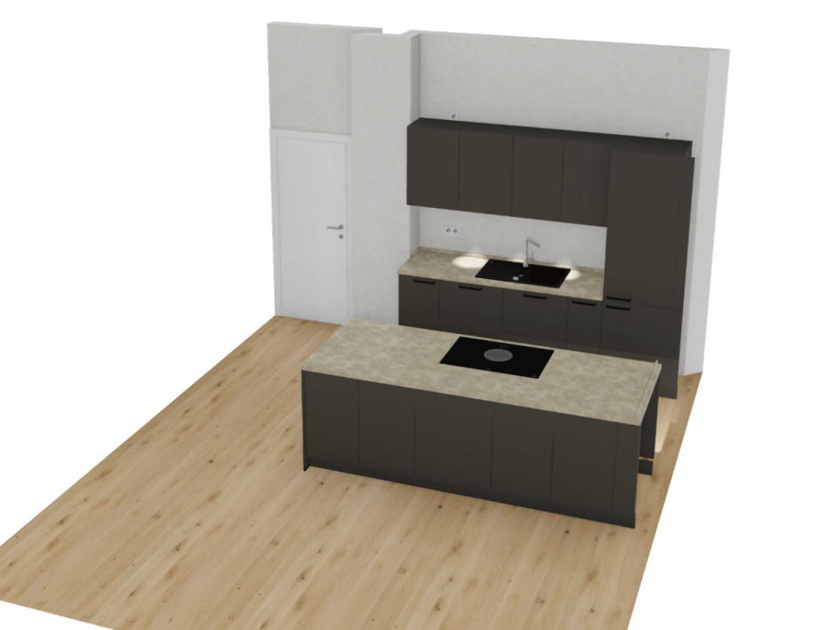 3D-K�che Terrassenwohnung M�hlhausen