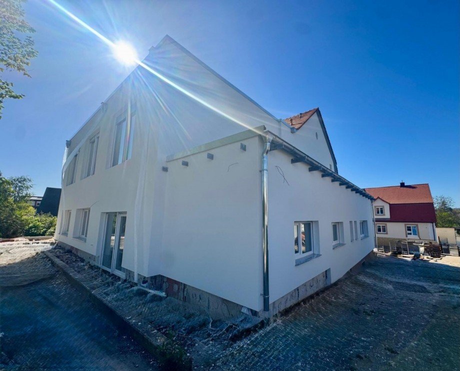 Hausansicht Terrassenwohnung Rettigheim