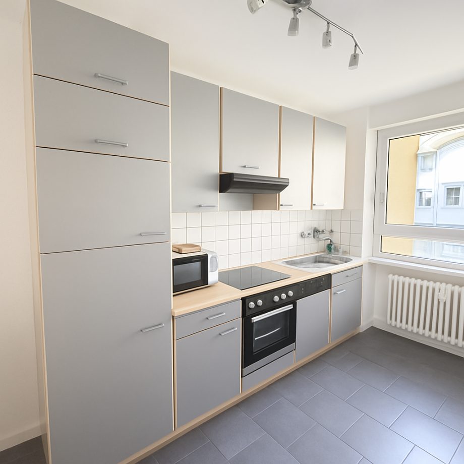 K�che 1 Zimmerappartement Etagenwohnung Heidelberg