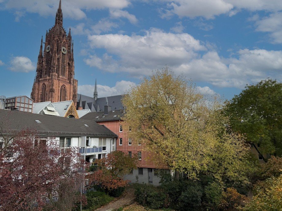 Grandioser Domblick vom Zimmer 2 Etagenwohnung Frankfurt