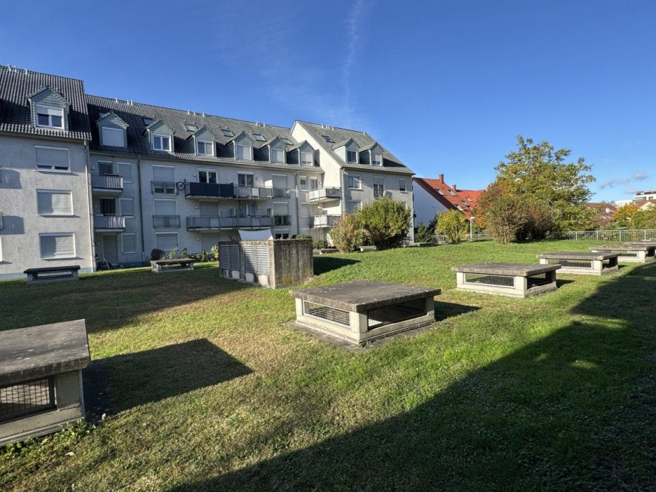 Ausblick Erdgeschosswohnung Mannheim