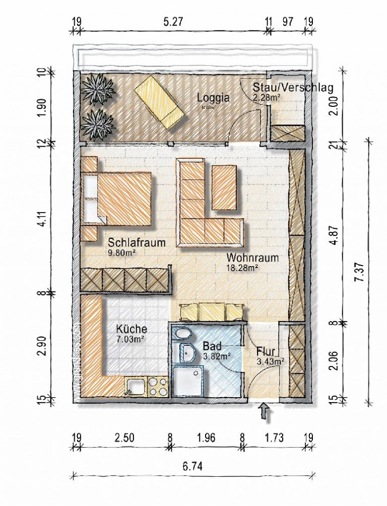Perfekt geschnitten Heidelberg Etagenwohnung Citynah & entspannt: Stilvolle Wohnung nahe Bahnhof & Tram!