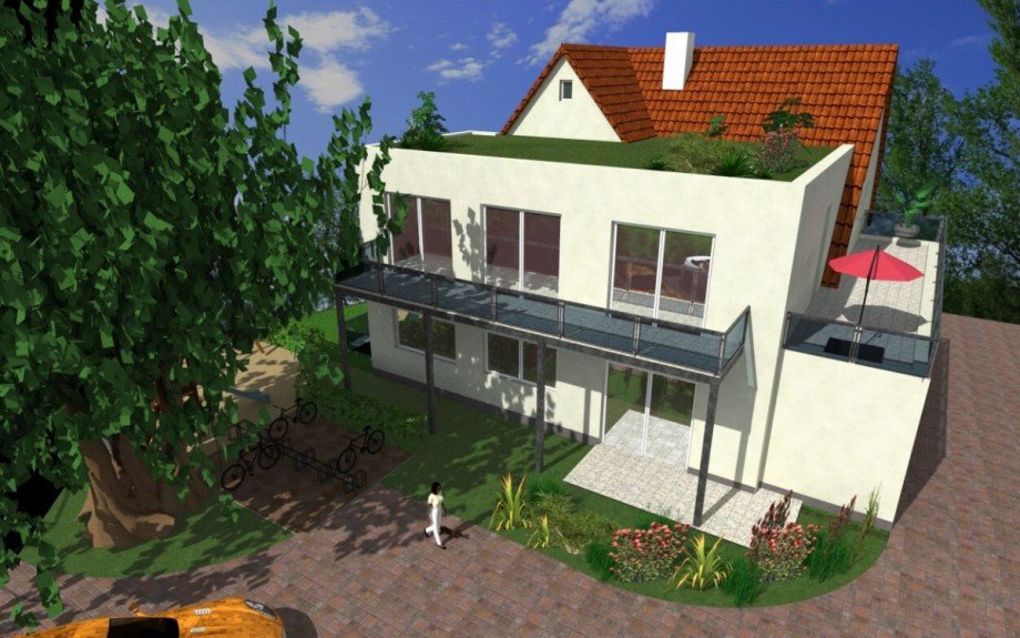 3D-ansicht Dachgeschosswohnung Rettigheim