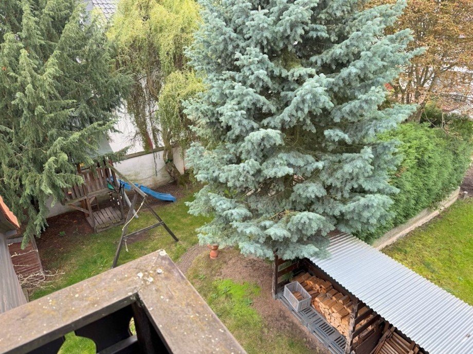 Blick vom Balkon Einfamilienhaus Riedstadt