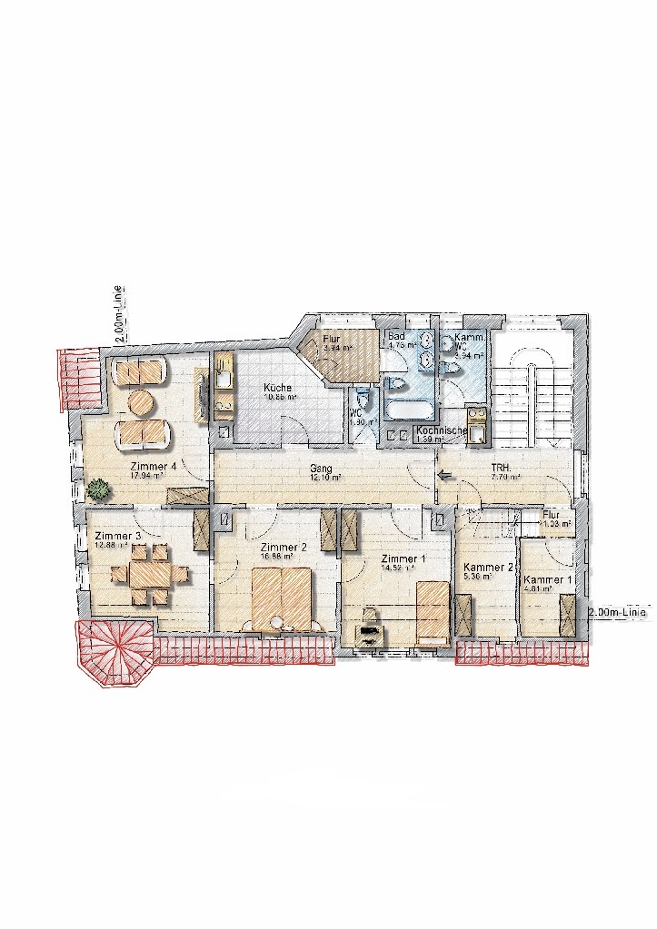 Dachgeschoss Mehrfamilienhaus Ulm