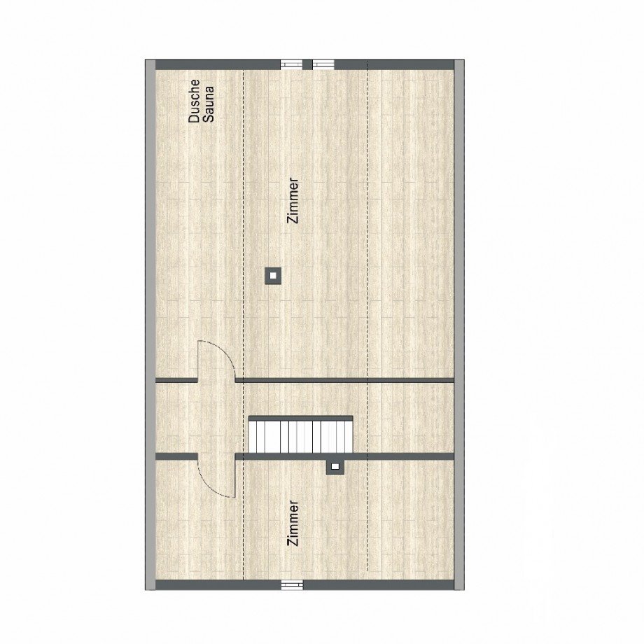 Grundriss Dachgeschoss (ohne Balkon) Einfamilienhaus Riedstadt