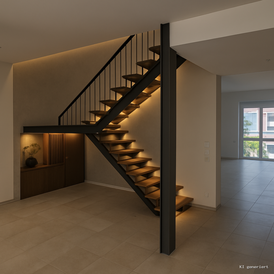 KI-Vision Inhouse-Treppe Maisonettewohnung Frankenthal