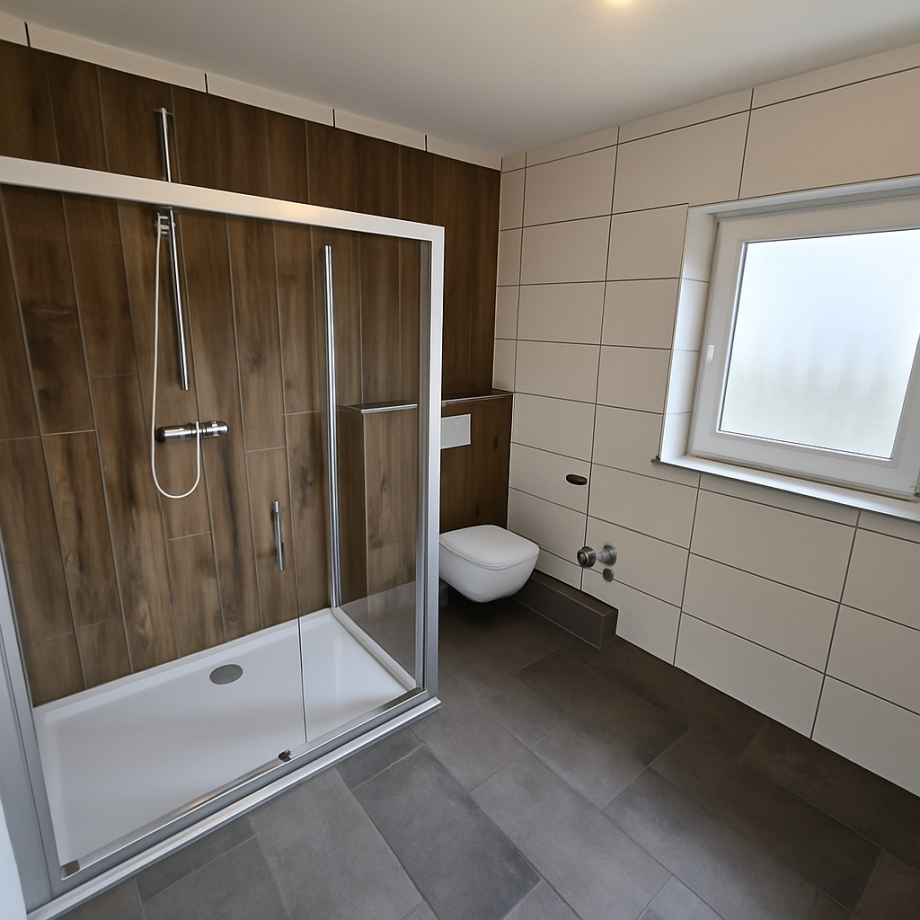 Gro�e Dusche Etagenwohnung Dielheim