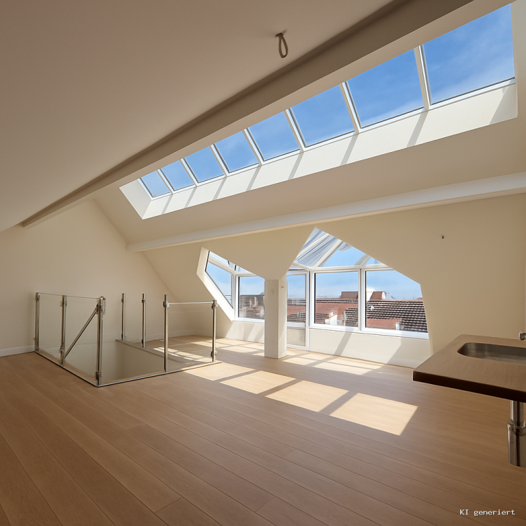 Dachstudio-KI-Vision Frankenthal Maisonettewohnung Das Beste aus 2 Welten: Stadthausflair mit Garten in Fu�g�ngerzone: umfangreiche Modernisierung