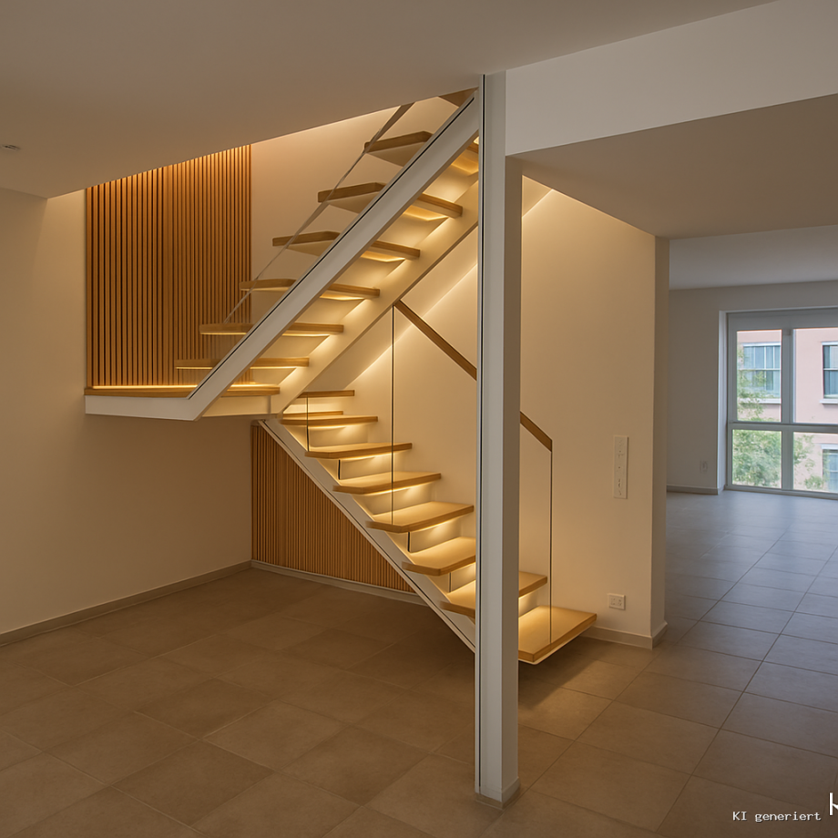 KI-Vision Inhouse-Treppe Maisonettewohnung Frankenthal